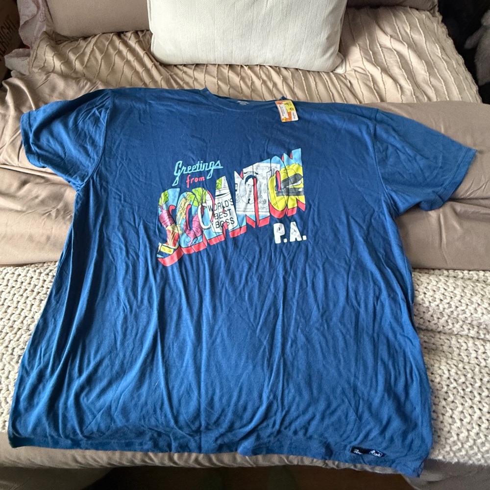 The Office Scranton Blue Graphic T-Shirt
